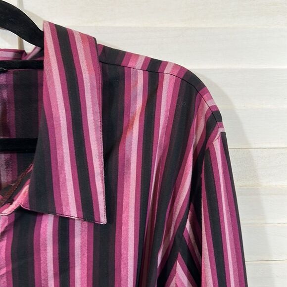 Lane Bryant Shirt Top 24/26 Classic Button Down NWT - Picture 11 of 16